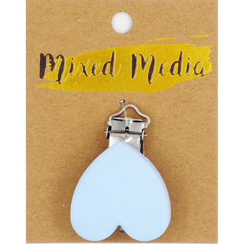 Blue Colour Heart Shape Silicon Dummy Clip